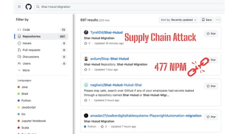 Tấn công chuỗi cung ứng NPM Shai-Halud: Nguy cơ rò rỉ dữ liệu nghiêm trọng