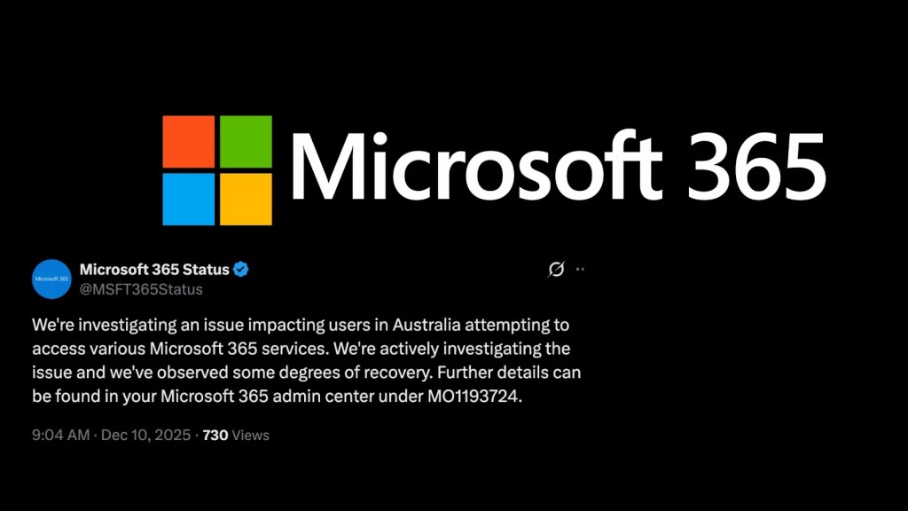Gián Đoạn Khẩn Cấp Microsoft 365 Gây Rủi Ro Bảo Mật