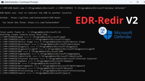 Kỹ thuật né tránh EDR: EDR-Redir V2 thao túng thư mục cha