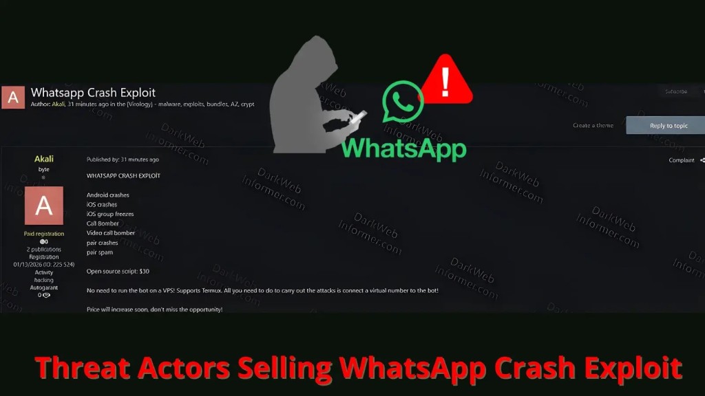 Mối Đe Dọa Mạng Nguy Hiểm: Công Cụ Tấn Công WhatsApp Giá $30