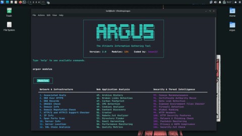 Argus 2.0: Công cụ An ninh mạng toàn diện cho trinh sát hiệu quả